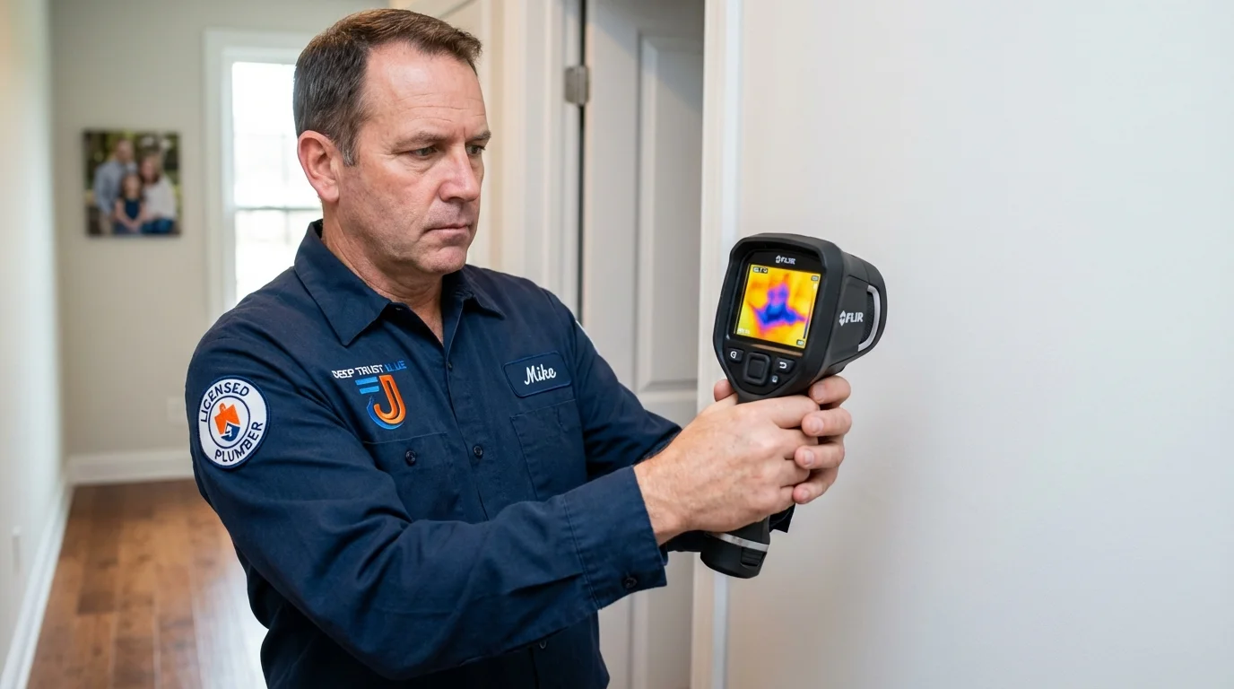 Thermal imaging leak detection by Johns Plumbing LLC in Okanogan